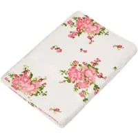 Homescapes BADETUCH Blumen creme 100/150 cm