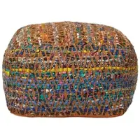 Homescapes SITZPOUF bunt gemustert 60/60/30 cm