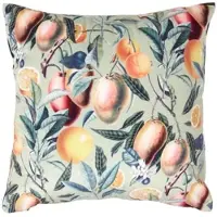 Homescapes KISSENHÜLLE Samt 46/46 cm – Tropische Früchte
