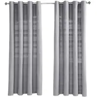 Homescapes ÖSENVORHANG Rajput blickdicht 2er-Set, 167/182 cm