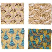 Homescapes PATCHWORK-STOFFPAKET Art Déco IV – Fat Quarter 4er-Set, 100% Baumwolle