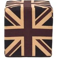 Homescapes SITZWÜRFEL Union Jack im Vintage-Stil, 36/36/38 cm