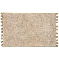 Homescapes BADEMATTE Pompons 50/80 cm, Baumwolle