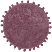 Homescapes BADEMATTE Blume rund 60 cm, Baumwolle