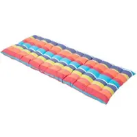 Homescapes BANKAUFLAGE bunt gestreift, 2-Sitzer 108/42/5 cm
