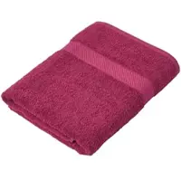 Homescapes DUSCHTUCH Essential bordeaux 70/130 cm
