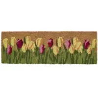 Homescapes FUSSMATTE Tulpen rutschfest 25/75 cm