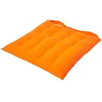 Homescapes STUHLKISSEN orange 40/40/6,5 cm