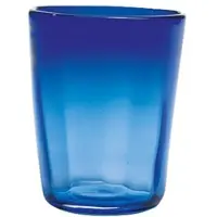 Zafferano 6er-Set Trinkgläser der Serie Bei aus blauem Glas, mundgeblasen in hochwertiger, handgefertigter Flechttechnik