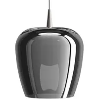 Zafferano Bilia 27 LBA2 LED-Pendelleuchte-Pendel Aluminium-Glas Silber-mit LED (3000K)
