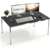 Versee Schreibtisch / Konferenztisch VST1 160x70 cm Schwarz – höhenverstellbar, stabil