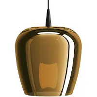 Zafferano Bilia 27 LBA2 LED-Pendelleuchte-Pendel Schwarz-Glas Bronze-mit LED (3000K)