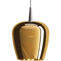 Zafferano Bilia 18 LBA1 LED-Pendelleuchte-Pendel Aluminium-Glas Bronze-mit LED (3000K)