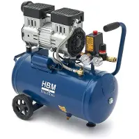 HBM geräuscharmer, ölfreier Kompressor 24 Liter