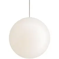 Zafferano Sferis Pendelleuchte aus satiniertem Opalglas, Durchmesser 30 cm, höhenverstellbar bis 320 cm, E27-Fassung, minimalistisches und elegantes Design
