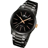 Lotus Watches Lotus Herren Uhr Minimalist Elegant L18162/2 Stahl Armbanduhr schwarz UL18162/2