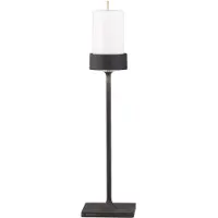 Zafferano Perpetua Kabellose, wiederaufladbare LED-Tischleuchte, extra hoch, Gehäuse aus Aluminiumdruckguss, Farbe Schwarz, modulares Akkusystem