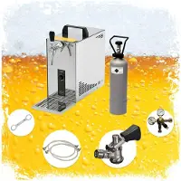 Ich-zapfe Komplett Set - Zapfanlage, Bierzapfanlage, Bierkoffer, Durchlaufkühler PYGMY 25 1-leitig Trockenkühler, 35 Liter/h, Köpi