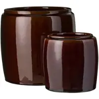 Ib Laursen 2er Topf-Set Saigon in braun | Gr.: onesize