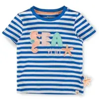 Sigikid T-Shirt Sea You in Blau/Weiß gestreift | Gr.: 122