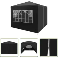 The Living Store Partyzelt 3 x 3 m Anthrazit