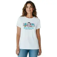 Snoopy Peanuts T-Shirt Beach Fun in the Sun Oberteil Shirt Top in weiß | Gr.: 50-52