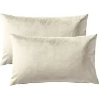 Redbest Samt Kissenhülle im 2er-Pack Kingsville in natur | Gr.: 30 x 50 cm