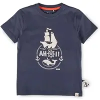 Sigikid T-Shirt Ahoi Little Pirate in Dunkelblau | Gr.: 104