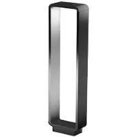 Zafferano Stola 11W 3000K LED-Außenpollerleuchte aus Aluminium-Druckguss, dunkelgrau, IP65 - Professionelle Beleuchtungslösung für Gärten und Einfahrten