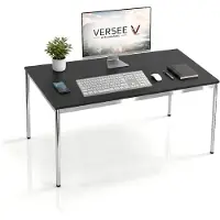 Versee Schreibtisch / Konferenztisch VST1 140x70 cm Schwarz – höhenverstellbar, stabil