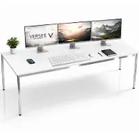 Versee Schreibtisch / Konferenztisch VST1 180x60 cm Weiß – höhenverstellbar, stabil
