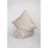 Mela London Perkal Bettwäsche Set Style MAJULI in birke | Gr.: 240x220 (2x 80x80 cm)