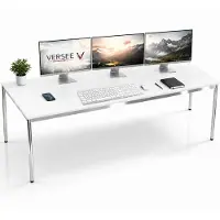 Versee Schreibtisch / Konferenztisch VST1 200x90 cm Weiß – höhenverstellbar, stabil