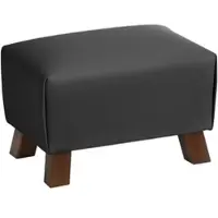 58 aufm Kessel POLSTERHOCKER Kaylah pigmentiertes Nappaleder schwarz | Gr.: onesize