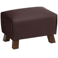 58 aufm Kessel POLSTERHOCKER Kaylah Echtleder burgund | Gr.: onesize