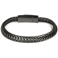 StyleBREAKER Armband in Anthrazit | Gr.: onesize