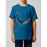 Wat? Apparel T-Shirt Wal in Blau | Gr.: 122/128