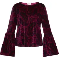 Usha Bluse Frauen violett mehrfarbig