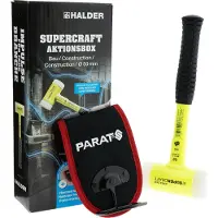 HALDER SUPERCRAFT Aktionsbox Bau Schonhammer Ø 50 mm + PARAT Hammerhalter
