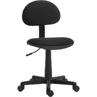 HOMCOM Bürostuhl Ergonomisch Schreibtischstuhl für Arbeitszimmer Schwarz