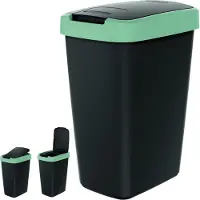 Prosperplast Abfalleimer COMPACTA QNSAB12 - hellgrün/schwarz