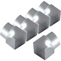Dalsys Inneneck Fliesenschiene Viertelkreis 5x 12,5mm Edelstahl Gebürstet