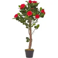 Homescapes KUNSTBAUM Rosenstock rot, 90 cm