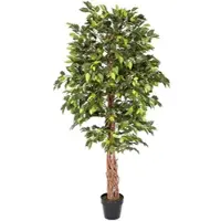 Homescapes KUNSTBAUM Ficus benjamini, 180 cm