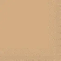 Mank Serviette Tissue in Sand, 40 x 40 cm, 100 Stück, 1/4 Falz - 3-lagig
