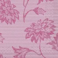 Mank Serviette aus Tissue - Lisboa in Bordeaux, 33 x 33 cm, 100 Stück - Floral Ornamente