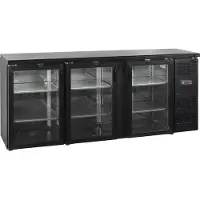 Tefcold Backbar-Kühlschrank CBC310G 460l Schwarz
