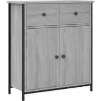 Helloshop26 Buffet Sideboard Kommode Kleiderschrank Aufbewahrungsmöbel Organizer Küche Wohnzimmer Lounge Sonoma 70 x 30 x 80 cm