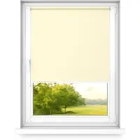 Time4blinds - Verdunklungsrollo ohne Bohren - Vanille - Links, 1000x1900mm