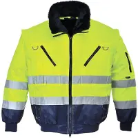 Portwest PJ50 Warnschutz 3-in-1 Kontrast Pilotjacke Gelb/Blau 4XL